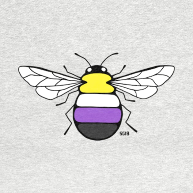 Non-Binary Pride Bee by Zenzoa